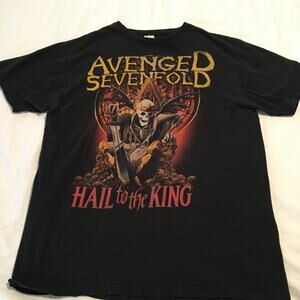 VTG 2013 Avenged Sevenfold HAIL to the KING Tour Concert T-Shirt Paper Tag
